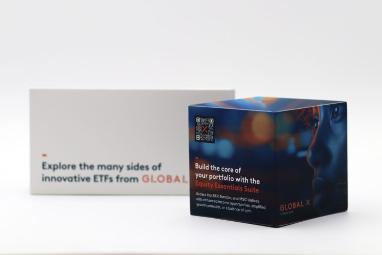 Global X Pop Up Cube - Information Packaging