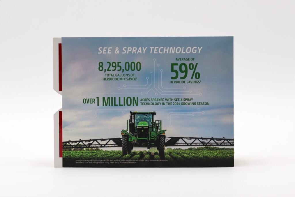 John Deere See Spray Magazine Insert back